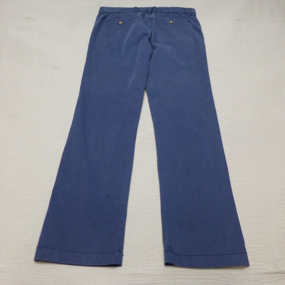 Tommy Bahama Pants Mens 32x32 Chino Straight Blue Cotton Lyocell Golf Preppy - Picture 2 of 12